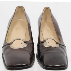 Authentic Gucci Burgundy Patent Leather Shoes